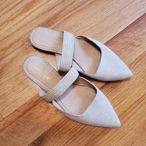 Ann Taylor Flat Mules Shoes 7.5